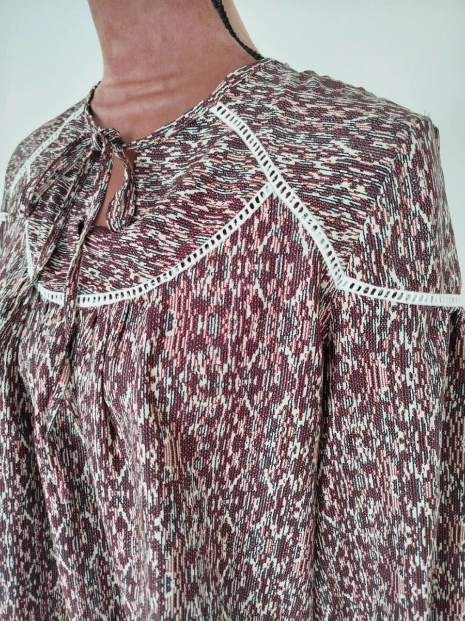 💗Blusa burdeos Multiples Mujer Talla M / 38 – photo 2